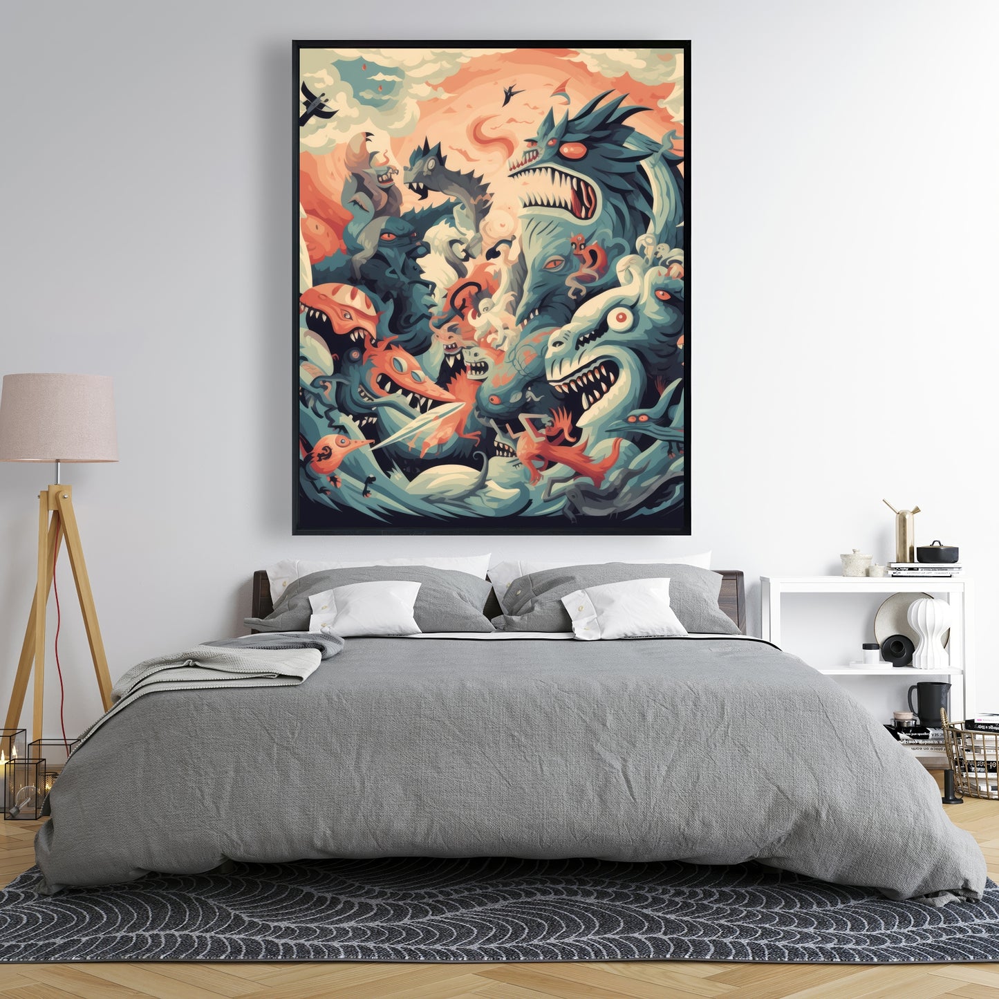Before time - Framed Canvas - Print on demand
