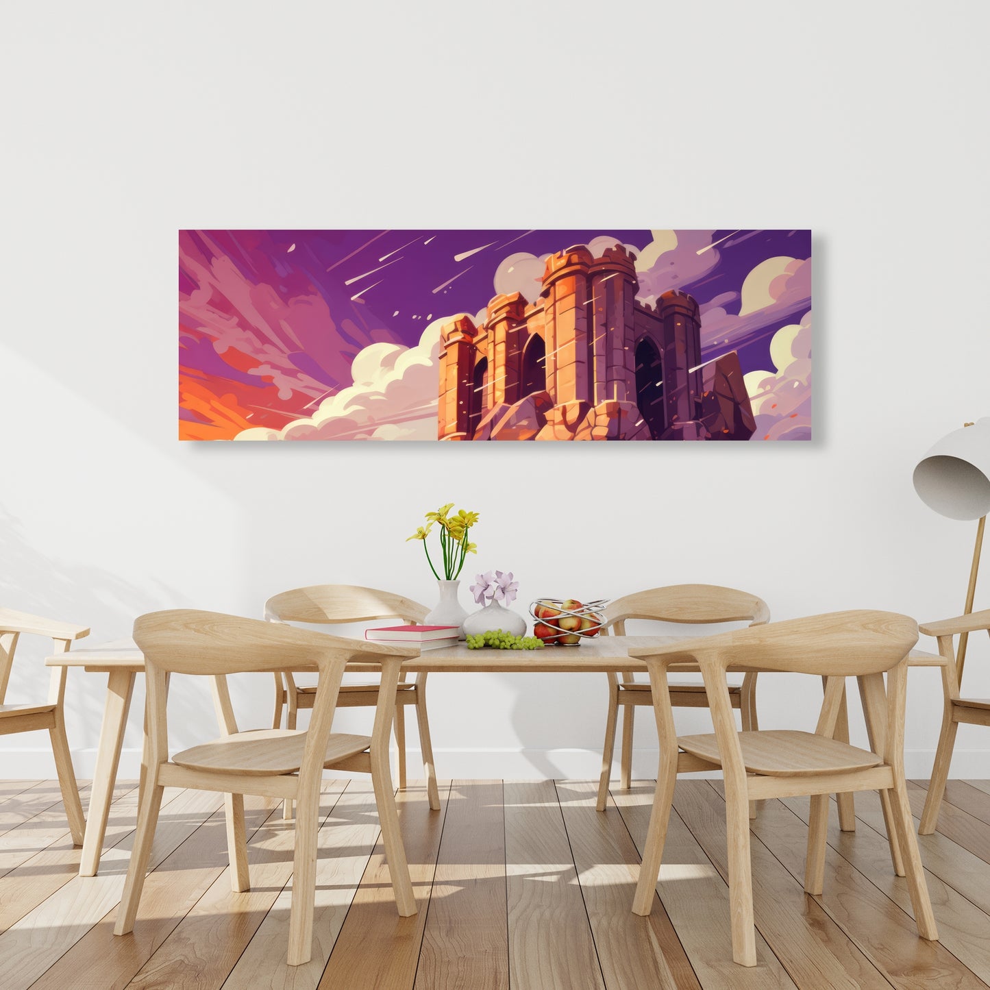 The Last Remains - Orange Canvas for Home Decor | Unique Art