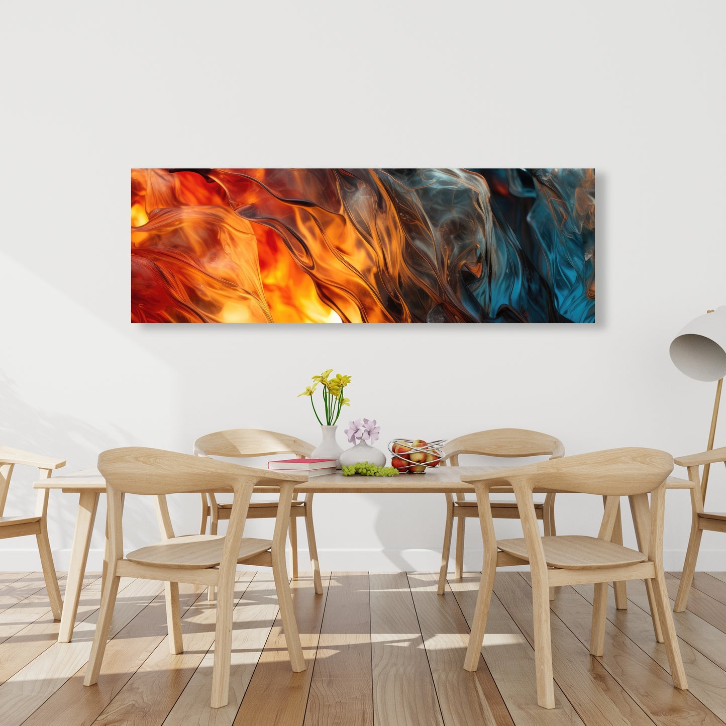 Crystallized fire - 24"x24" Canvas