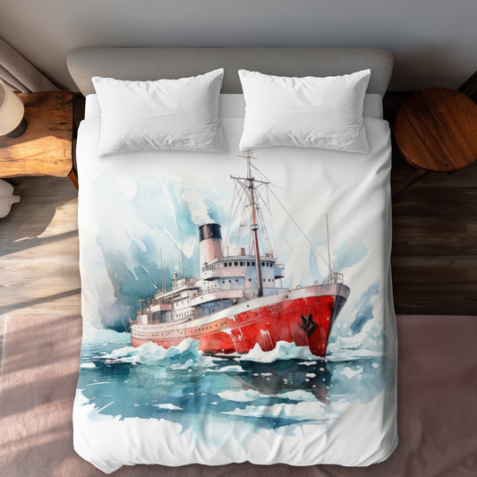 Icebreaker White Duvet Cover - Elegant Home Decor Solution