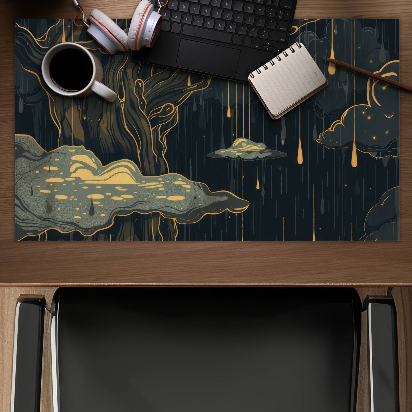 Goopy Gray Desk Mat | Stylish Home Decor for Your Workspace