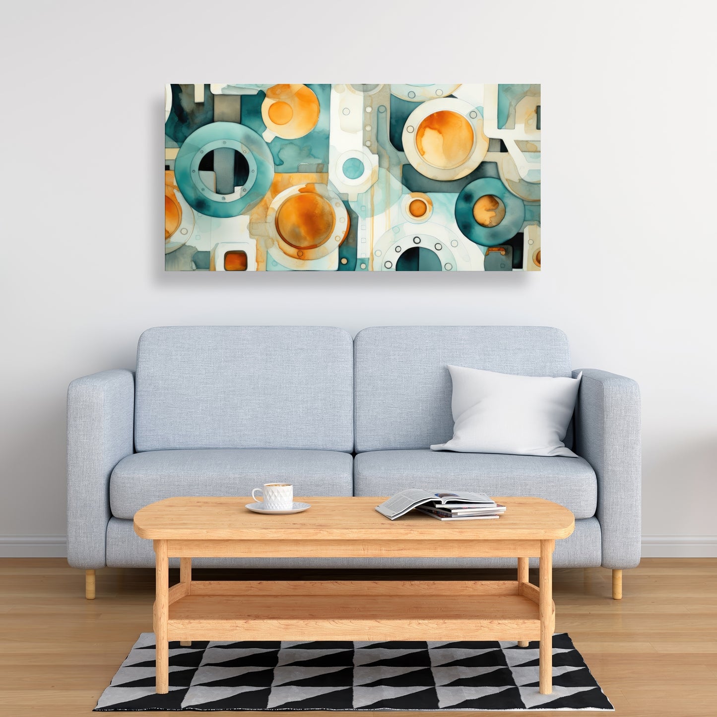 Decomposed porthole - 32"x32" Canvas