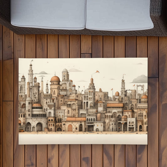 The Old Town Brown Outdoor Area Rug - Home Decor Essentials