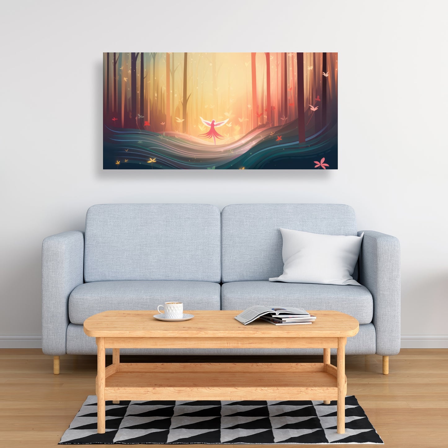 Enchanted Yellow Canvas | Vibrant Home Decor Artwork