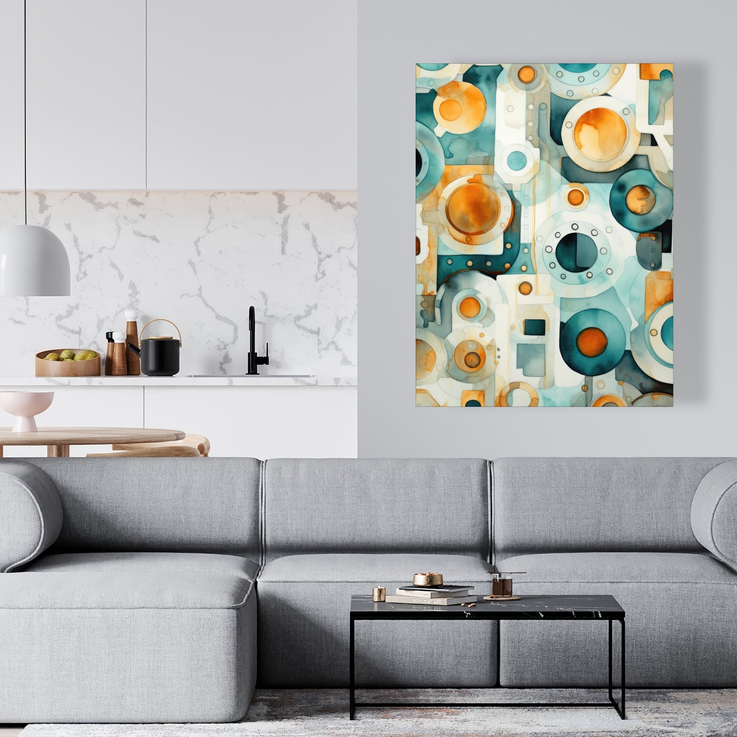 Decomposed porthole - 32"x32" Canvas