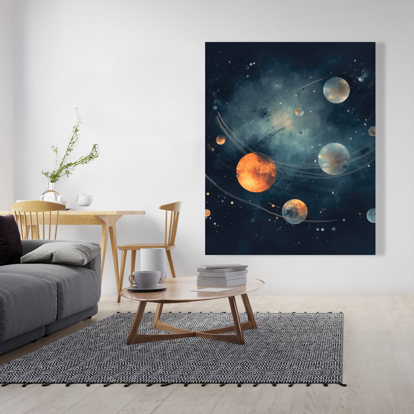 Deep Exploration Blue Canvas | Stunning Home Decor Art