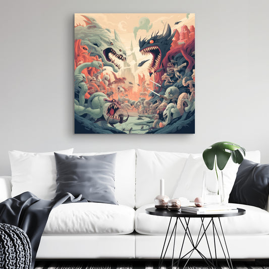 Ultimate fight - 32"x32" Canvas