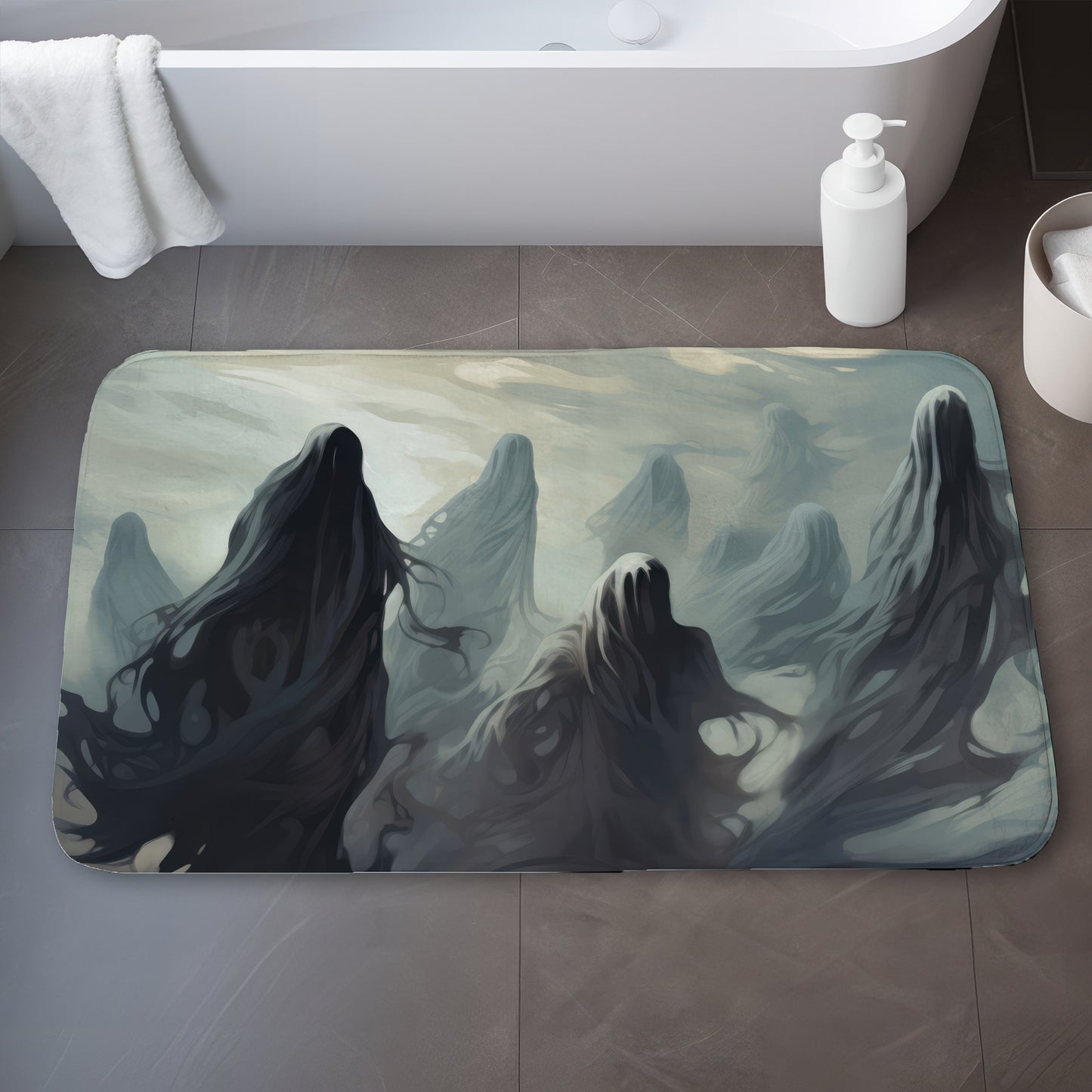 Searching for souls - 17"x24" Bath mat