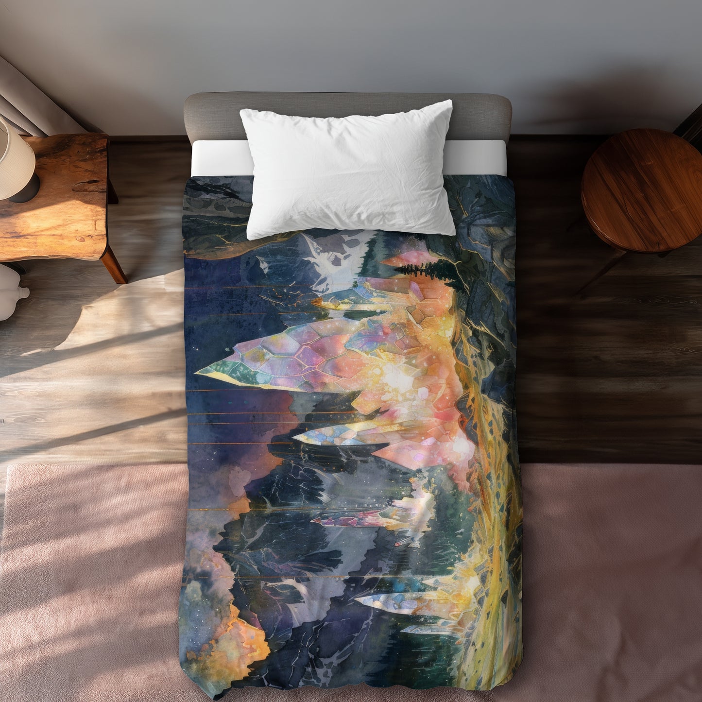 Growing Strong Blue Duvet Cover - Stylish Home Decor