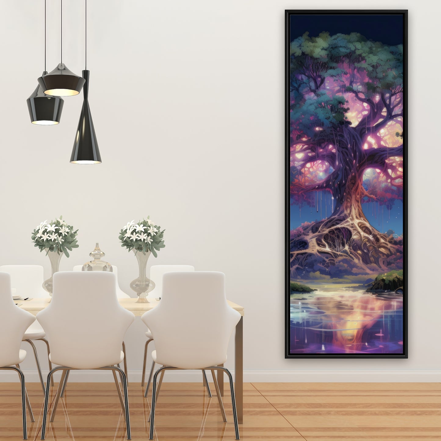 The Power of Nature - Green Framed Canvas Home Decor