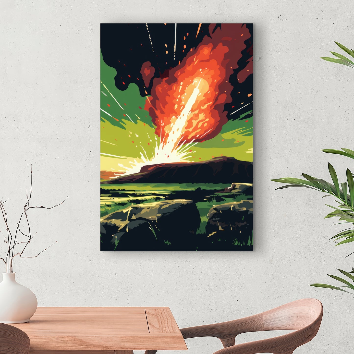 The crash - 32"x32" Canvas