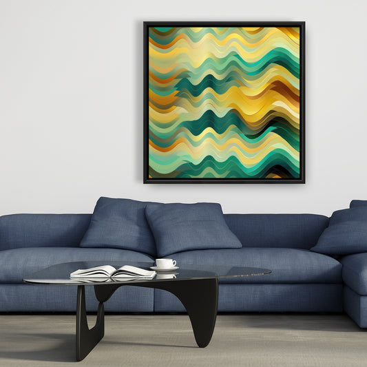 Rich by design - Orange Framed Canvas for Home Decor