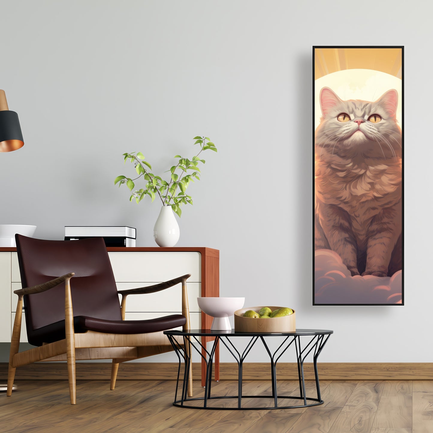 Intangible purr - 36"x36" Framed canvas