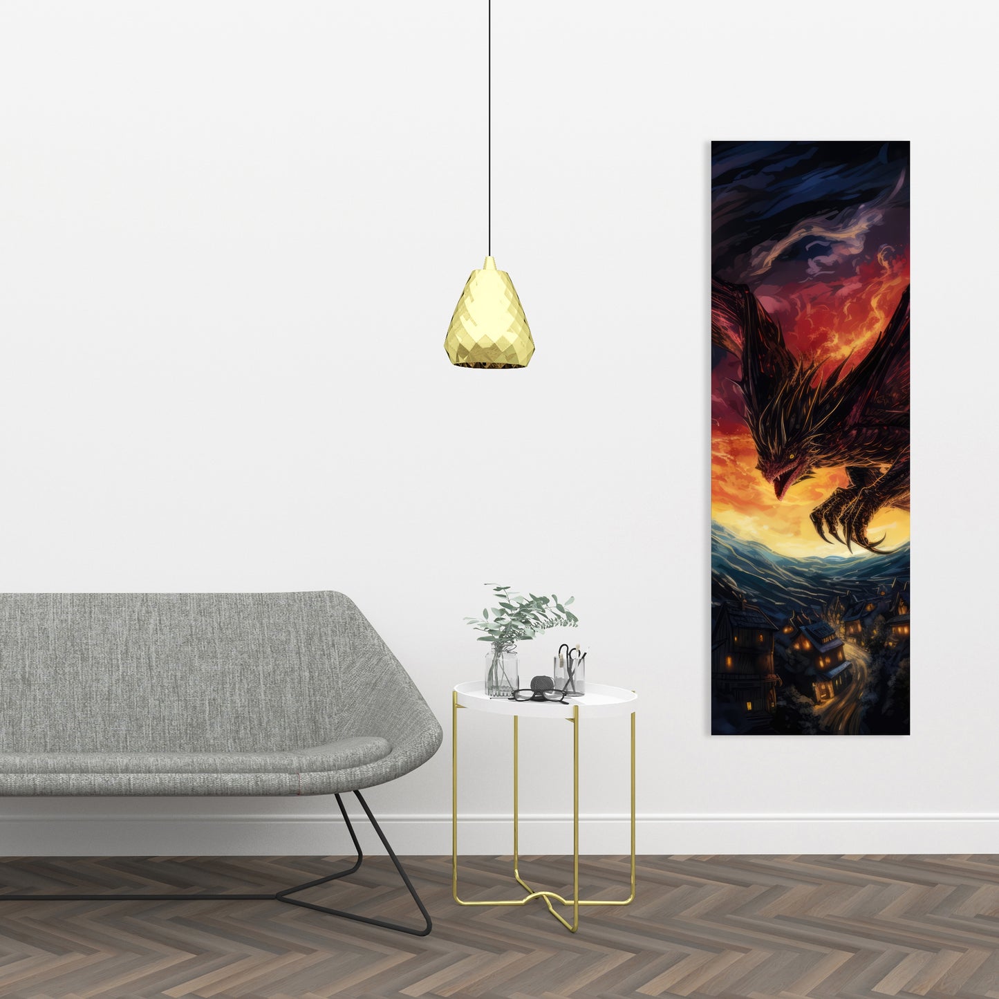 Back for Revenge - Black Canvas Home Decor Art Piece