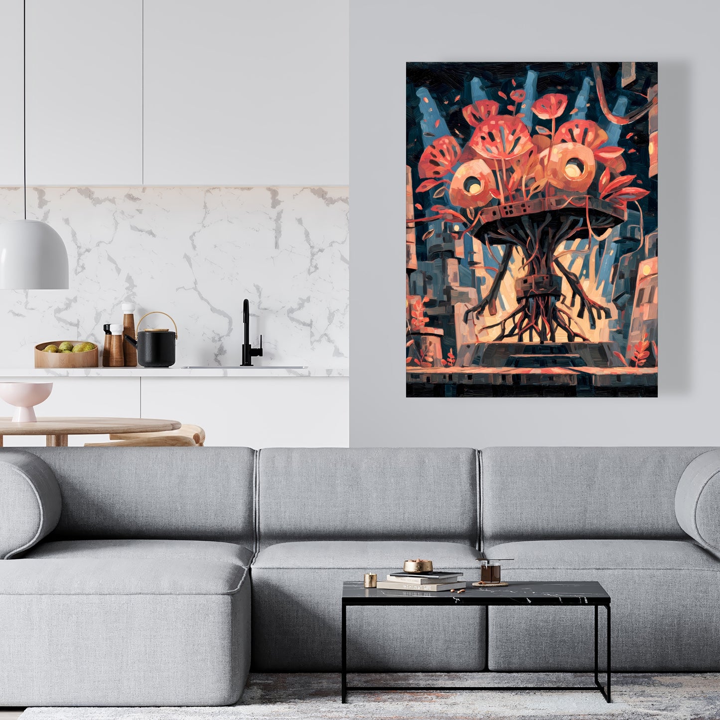 Dystopic nature - 24"x24" Canvas