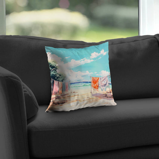 Sunny Side Poly Twill Throw Pillow | Home Decor Accent