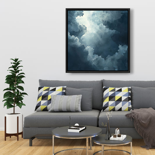 Afterglow - 36"x36" Framed canvas