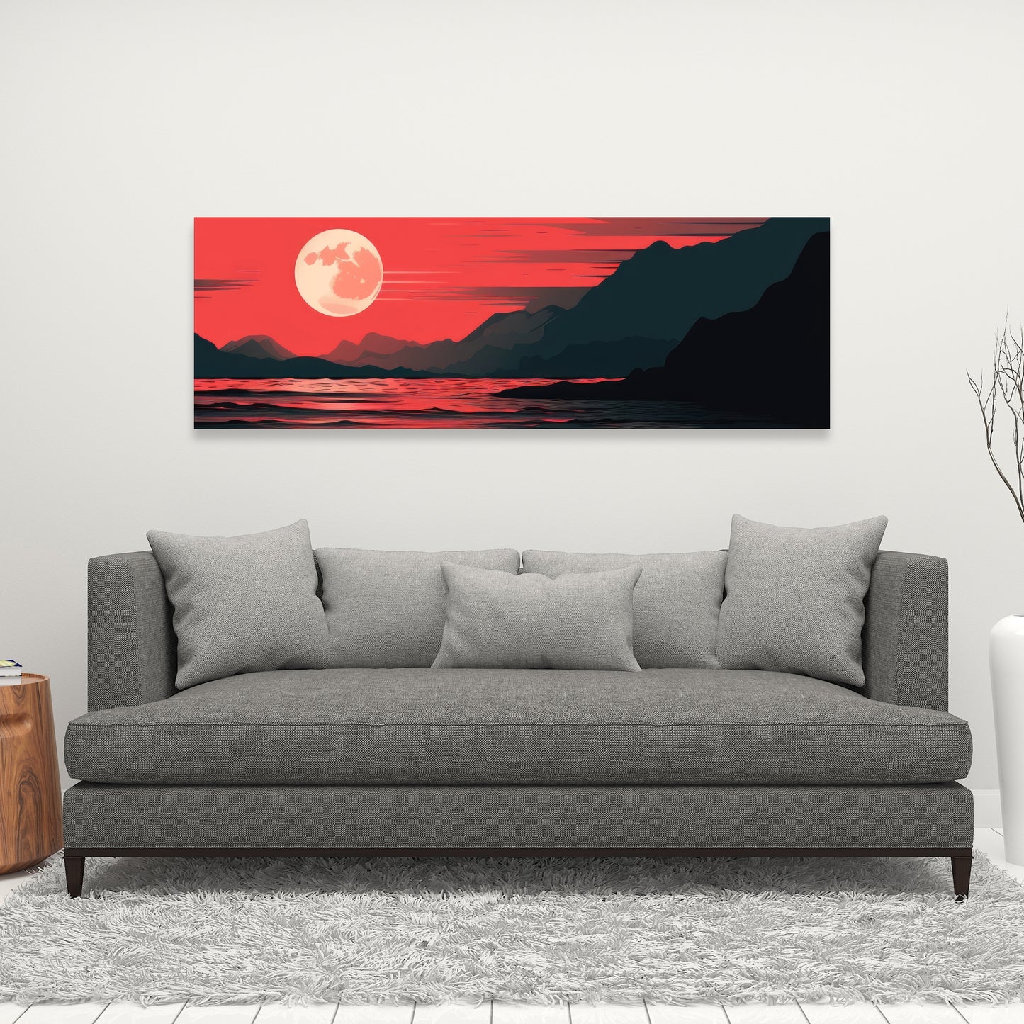 Bloody tides - 32"x32" Canvas