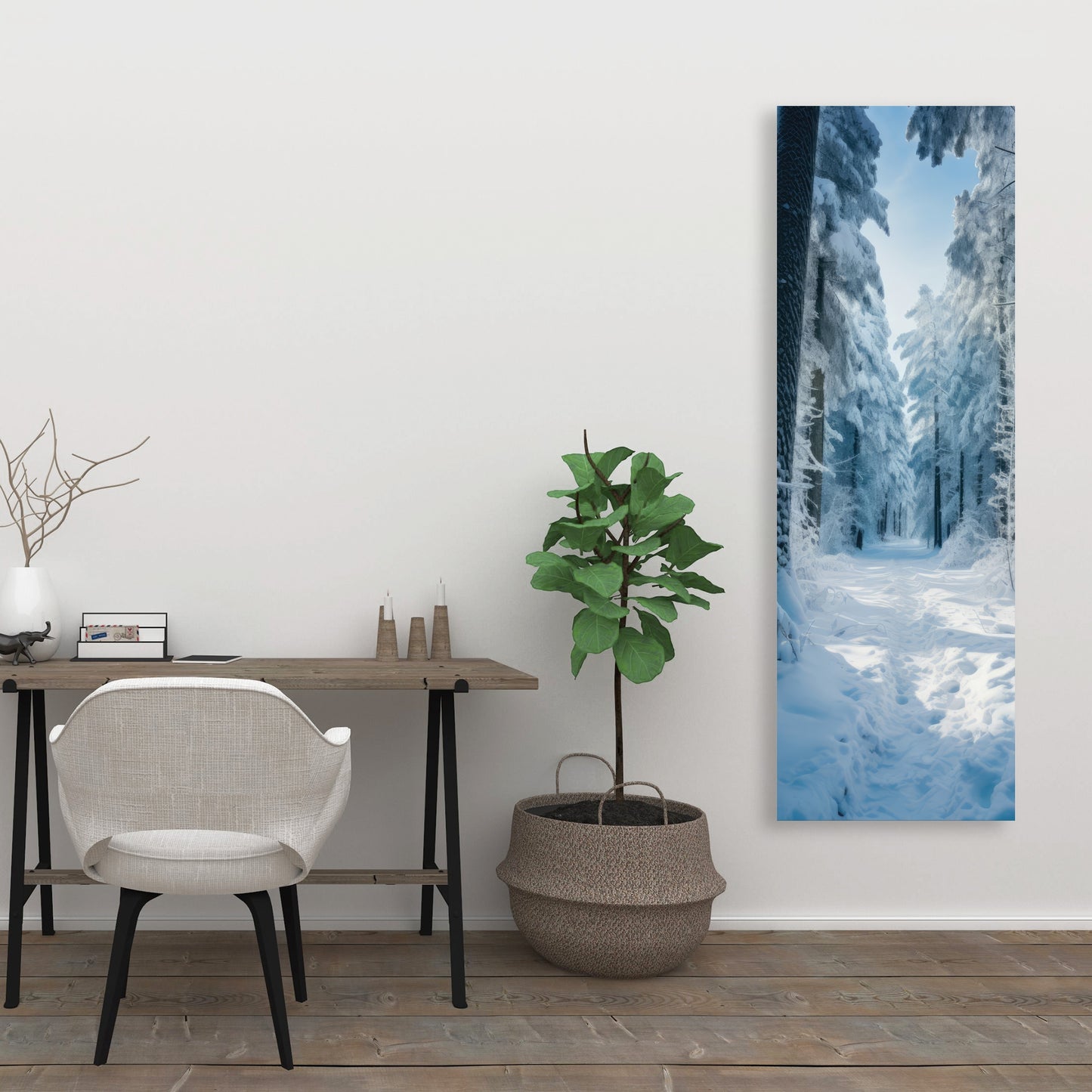 Cold forest - 32"x32" Canvas
