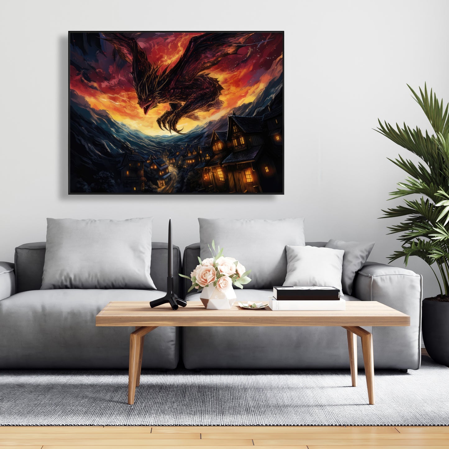 Back for revenge - Framed Canvas - Print on demand