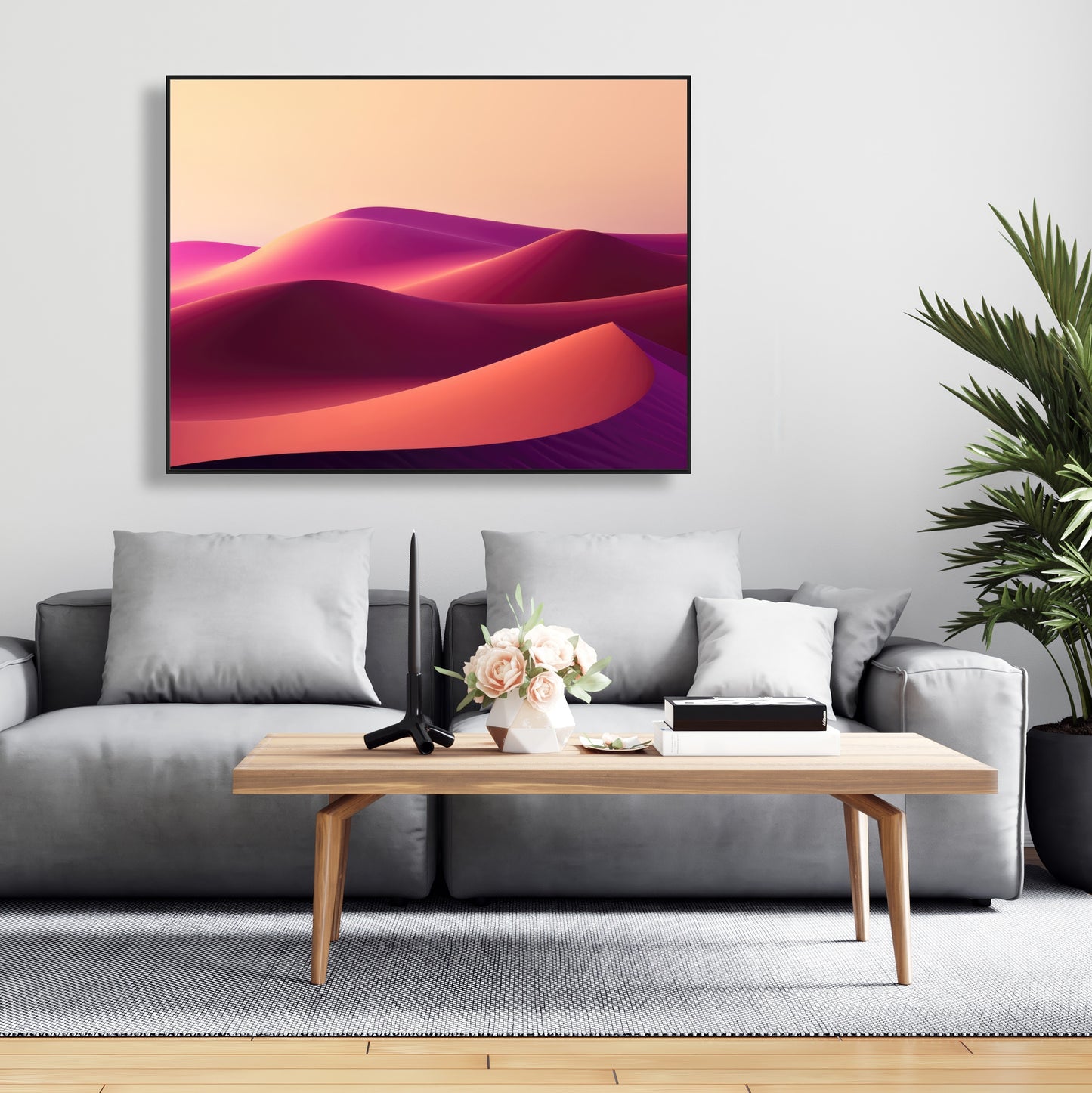 Deep dunes - 36"x36" Framed canvas