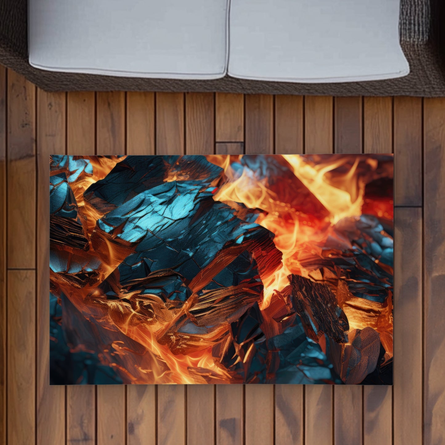 Cursed Visions Blue Outdoor Area Rug | Home Decor Must-Have