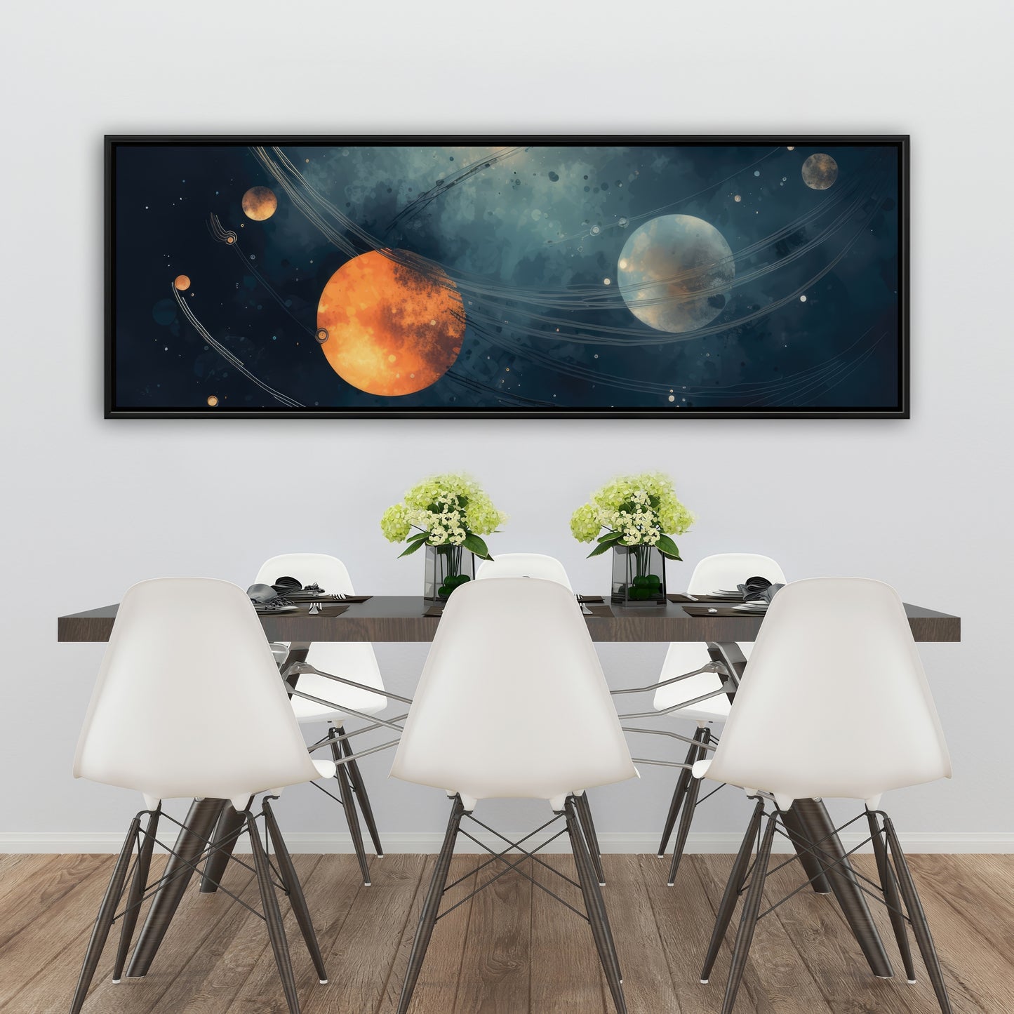 Deep Exploration - Gray Framed Canvas for Home Decor