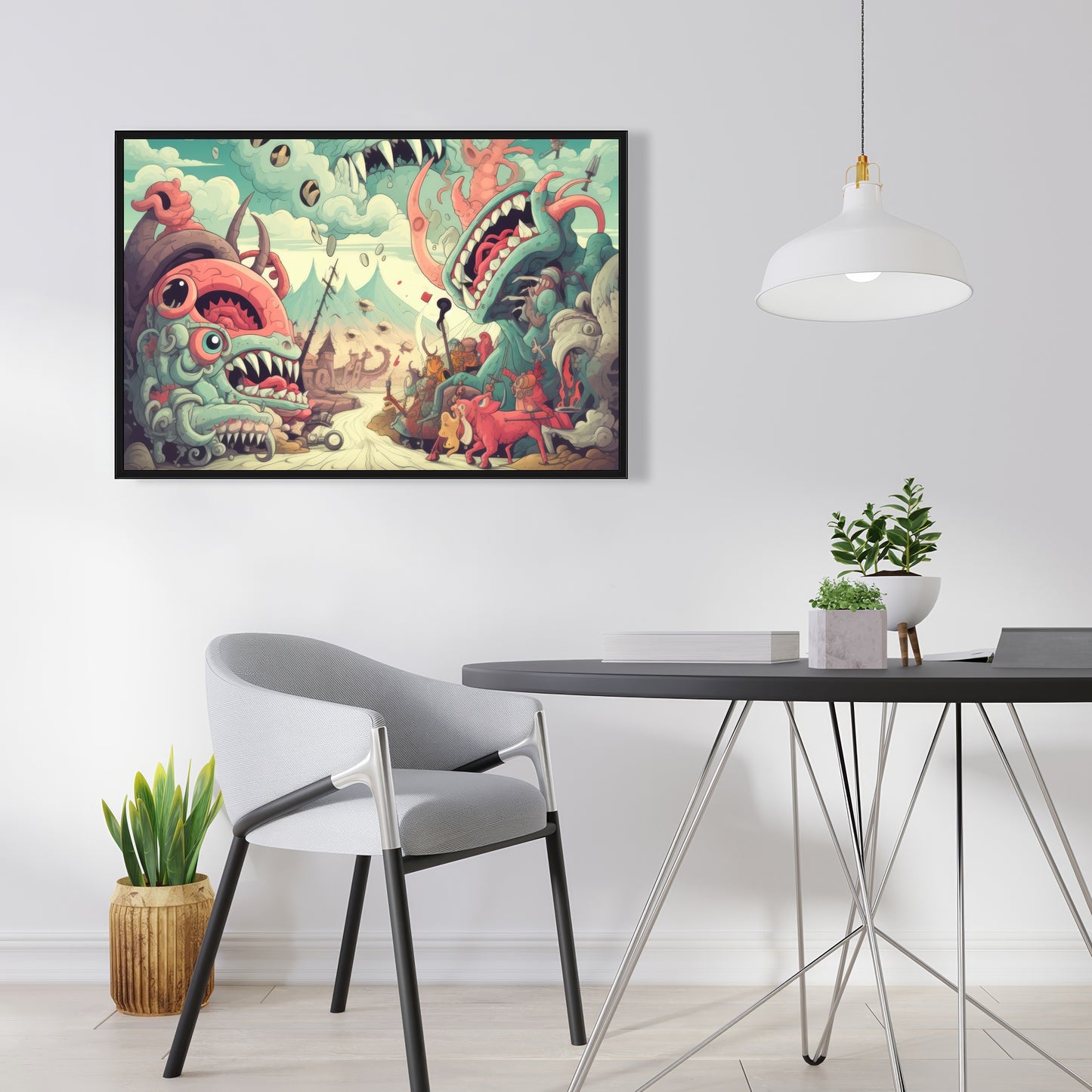 Unimaginable - Framed Canvas - Print on demand