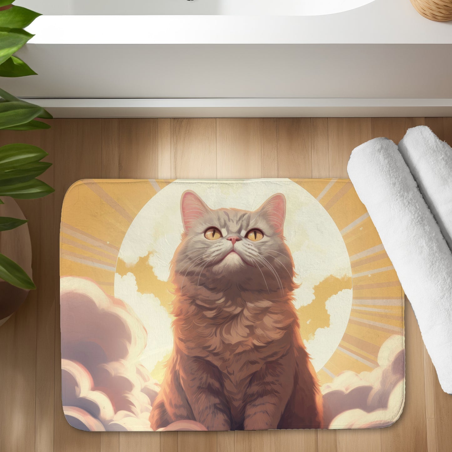 Intangible purr - 17"x24" Bath mat
