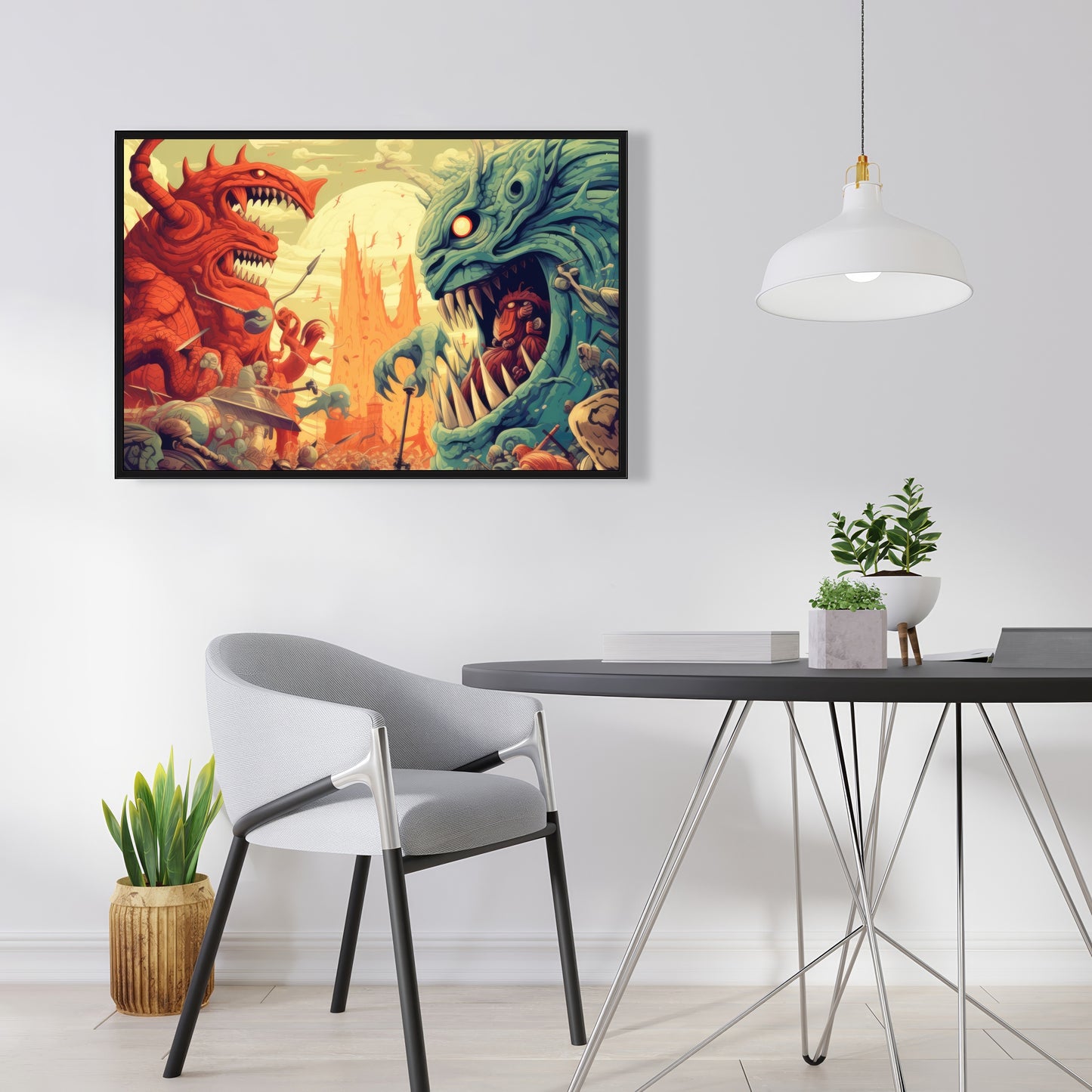 Colossi - 36"x36" Framed canvas