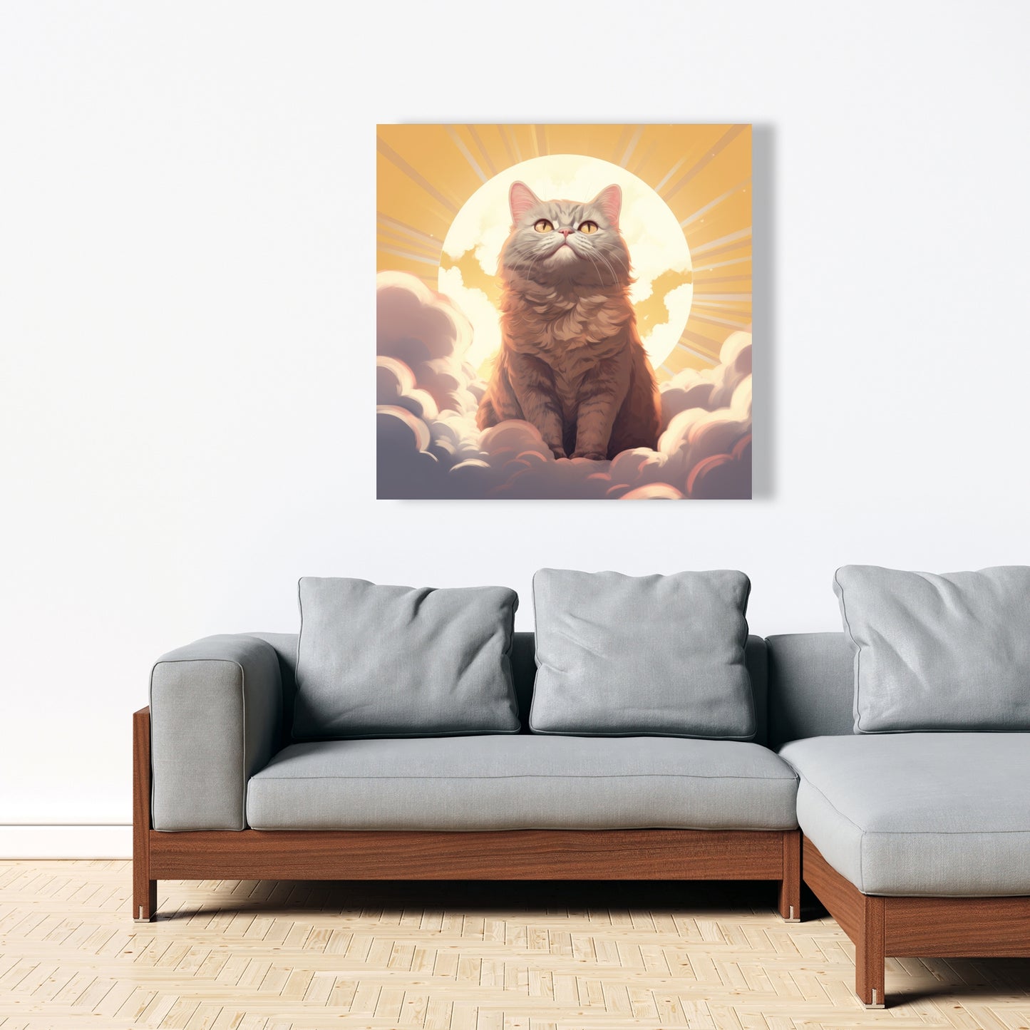 Intangible purr - 32"x32" Canvas