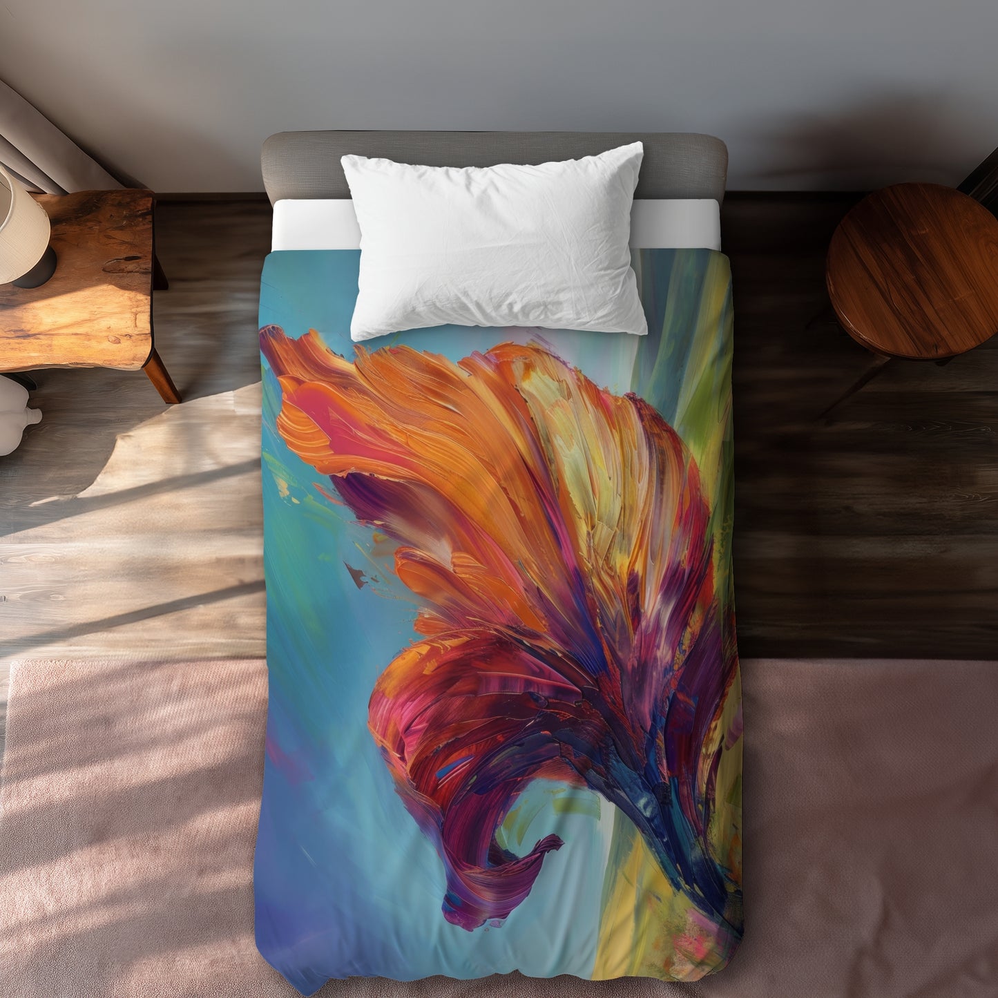 La feuille - Housse de couette 88"x88"