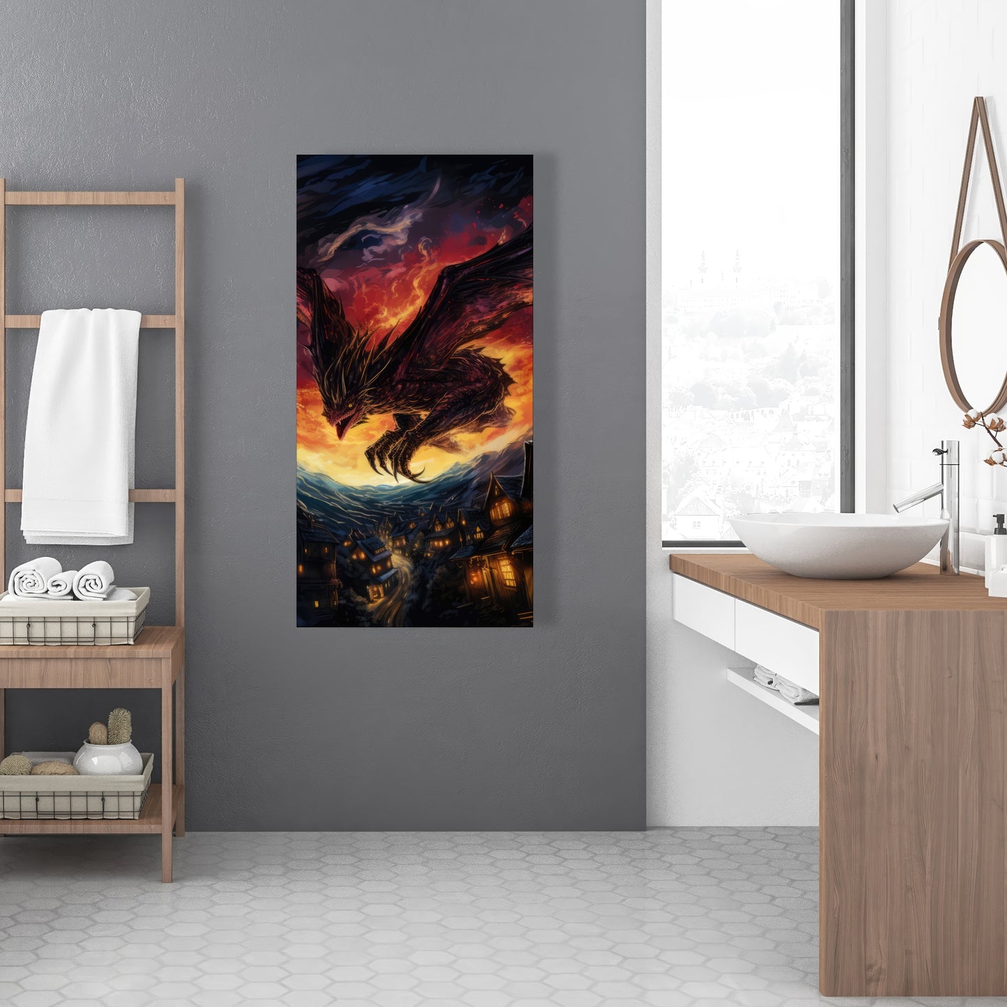 Back for Revenge - Black Canvas Home Decor Art Piece