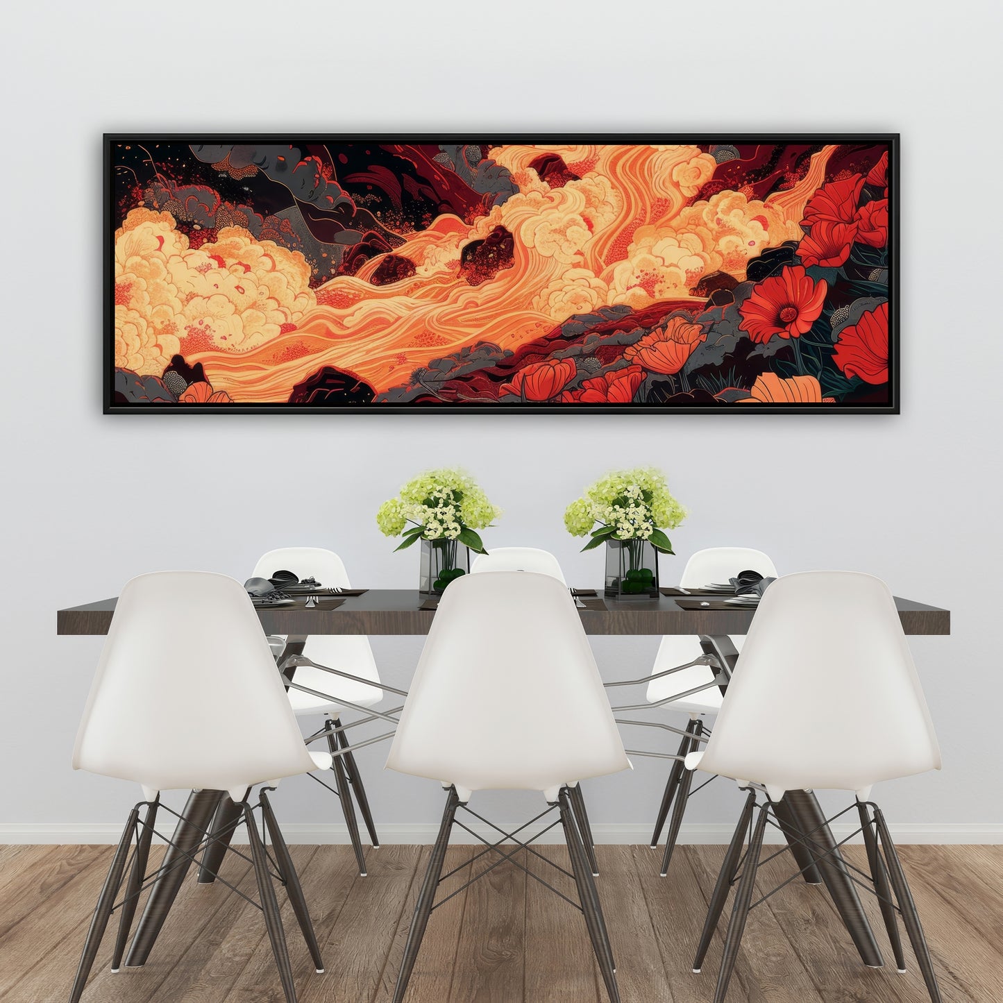 The big burn - 36"x36" Framed canvas