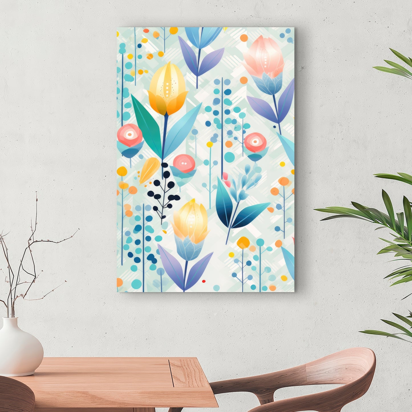 Calming Scents - Orange Canvas for Home Decor | Relaxing Art