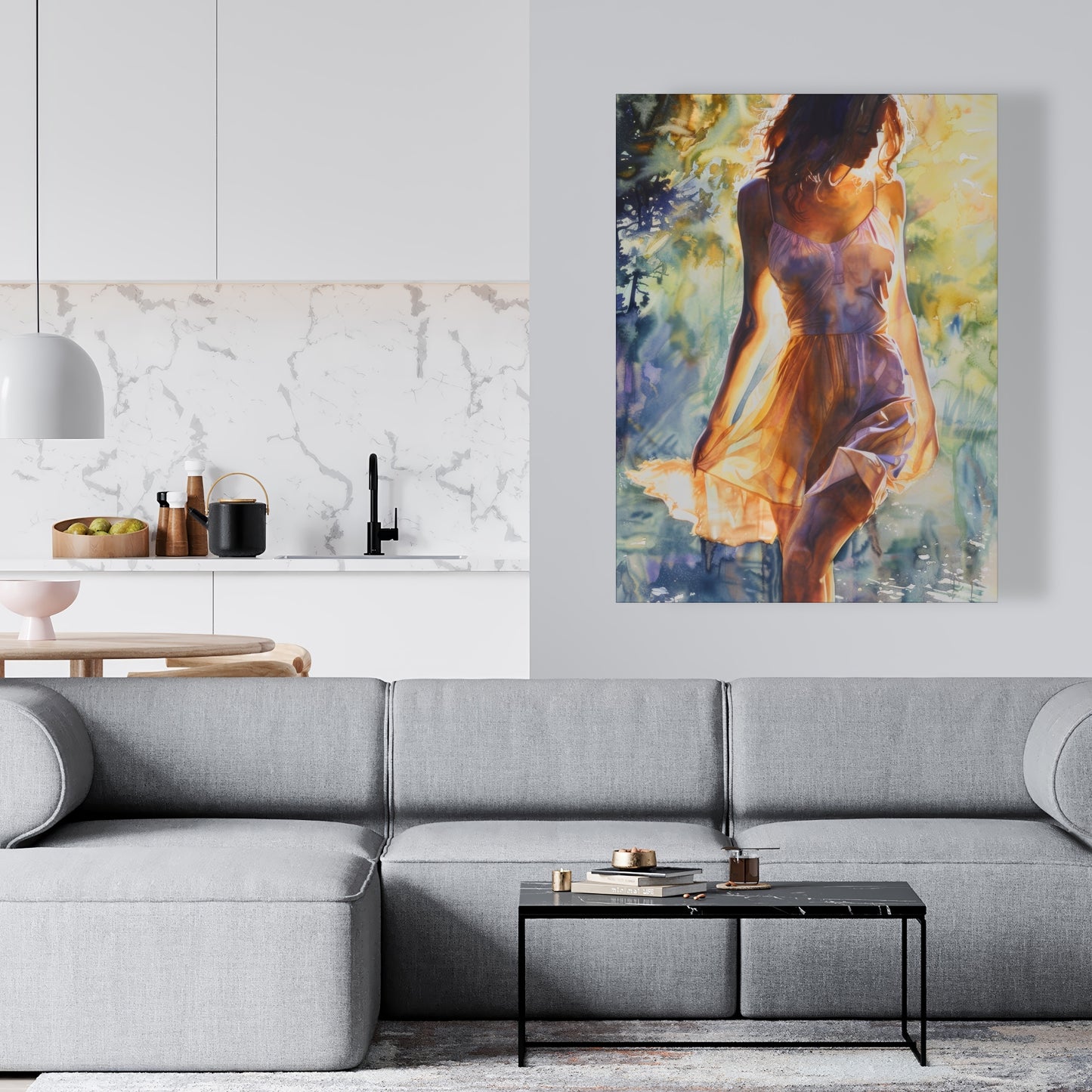 Out of the water - 32"x32" Canvas