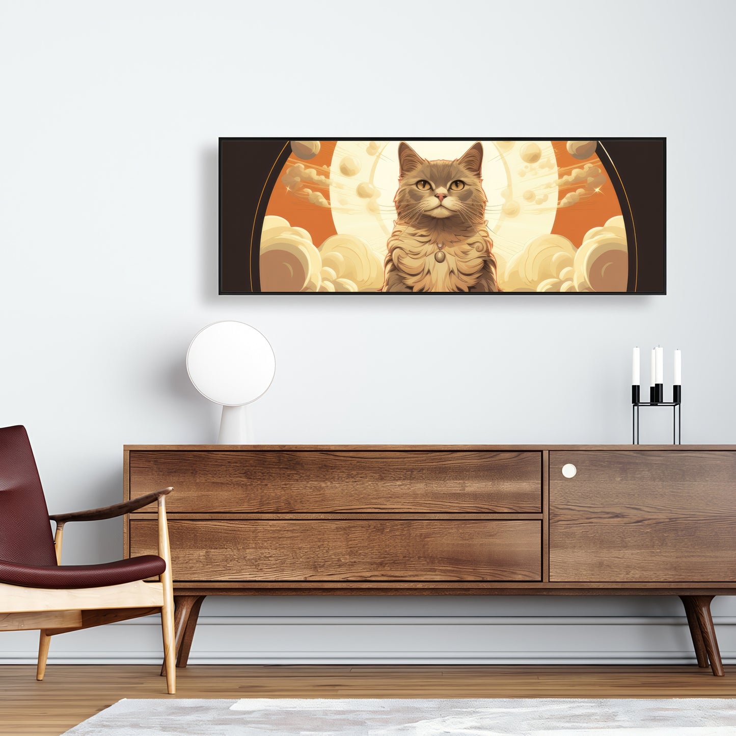The overlord - Gray Framed Canvas for Elegant Home Decor