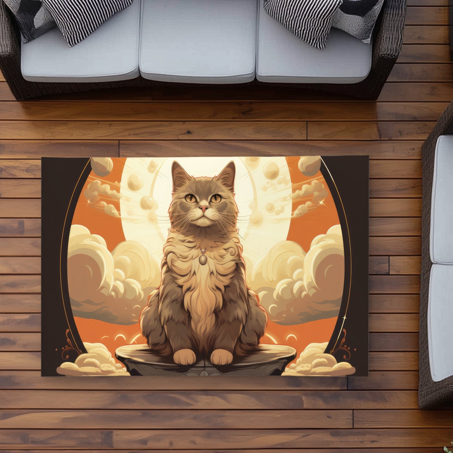 The overlord - White Outdoor Area Rug for Home Decor