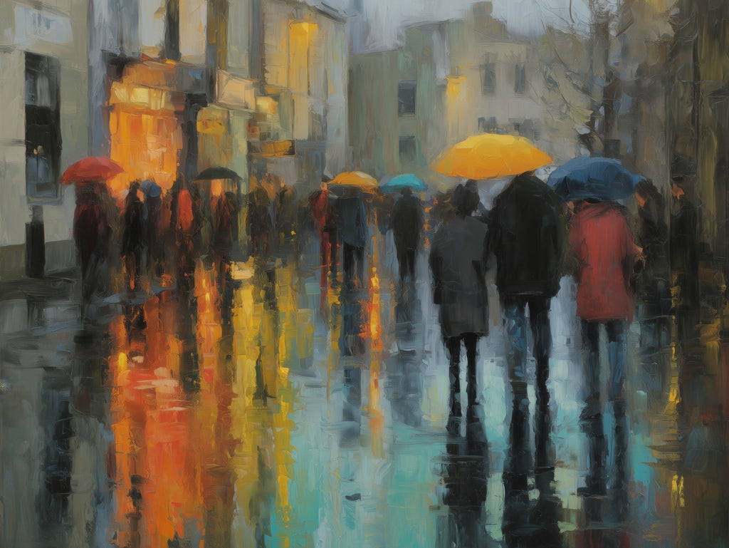 Rainy day - 14"x18" Polyester Placemat