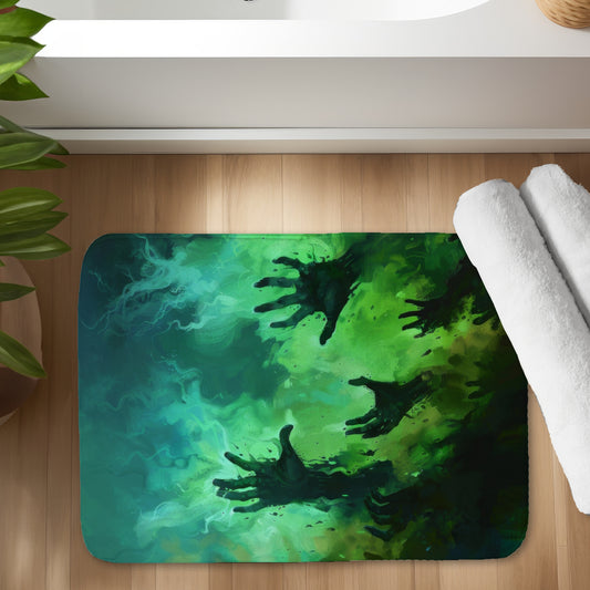 Hands of despair - 17"x24" Bath mat
