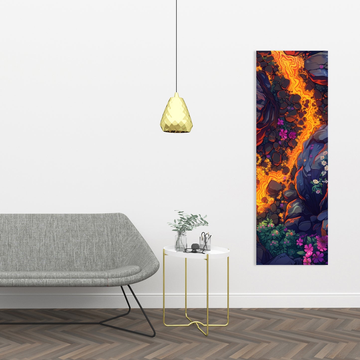 Hot river - 32"x32" Canvas