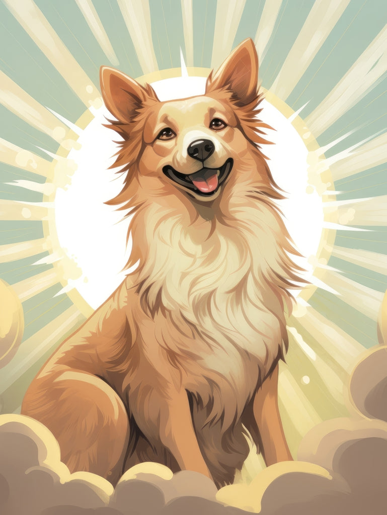 Who's a good boy - Framed Canvas - Print on demand