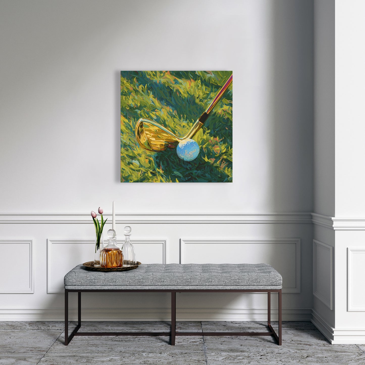 Golden club - 32"x32" Canvas