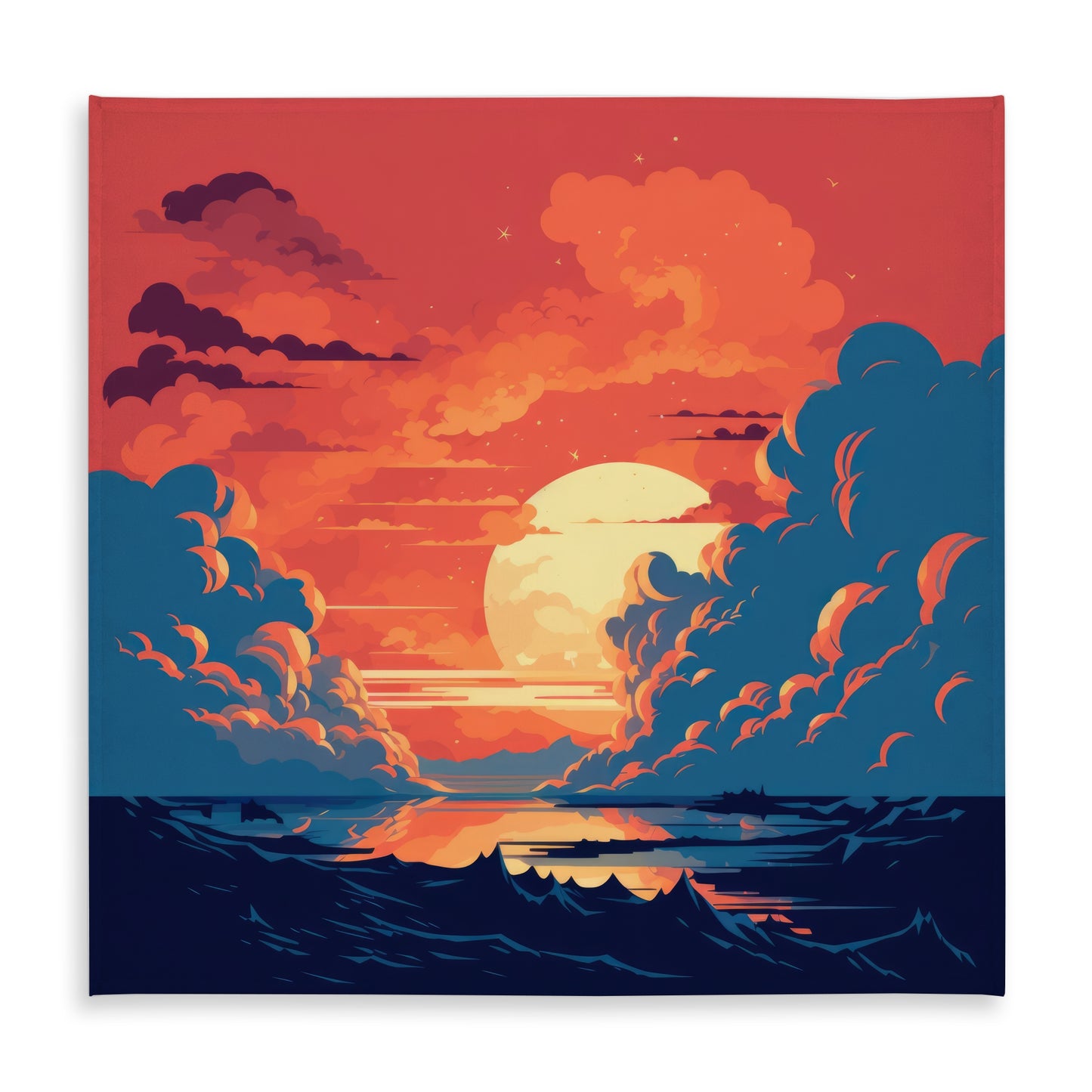 Orange and blue - Tablecloth