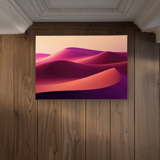Deep Dunes Pink Indoor Outdoor Door Mat - Home Decor Accent