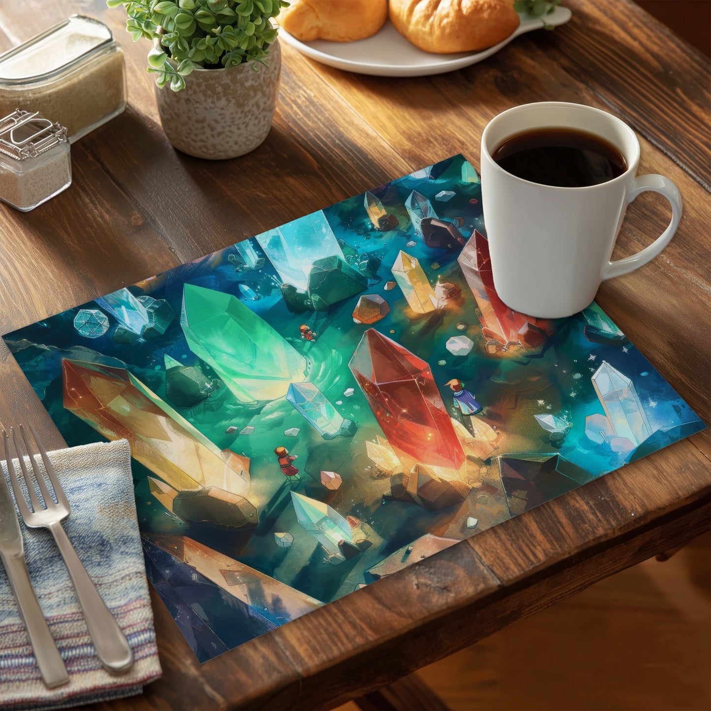 The quest - 14"x18" Polyester Placemat
