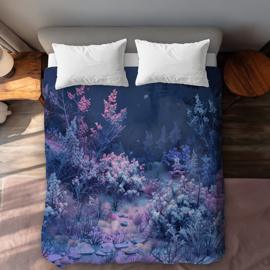 Cold night - 88"x88" Duvet Cover