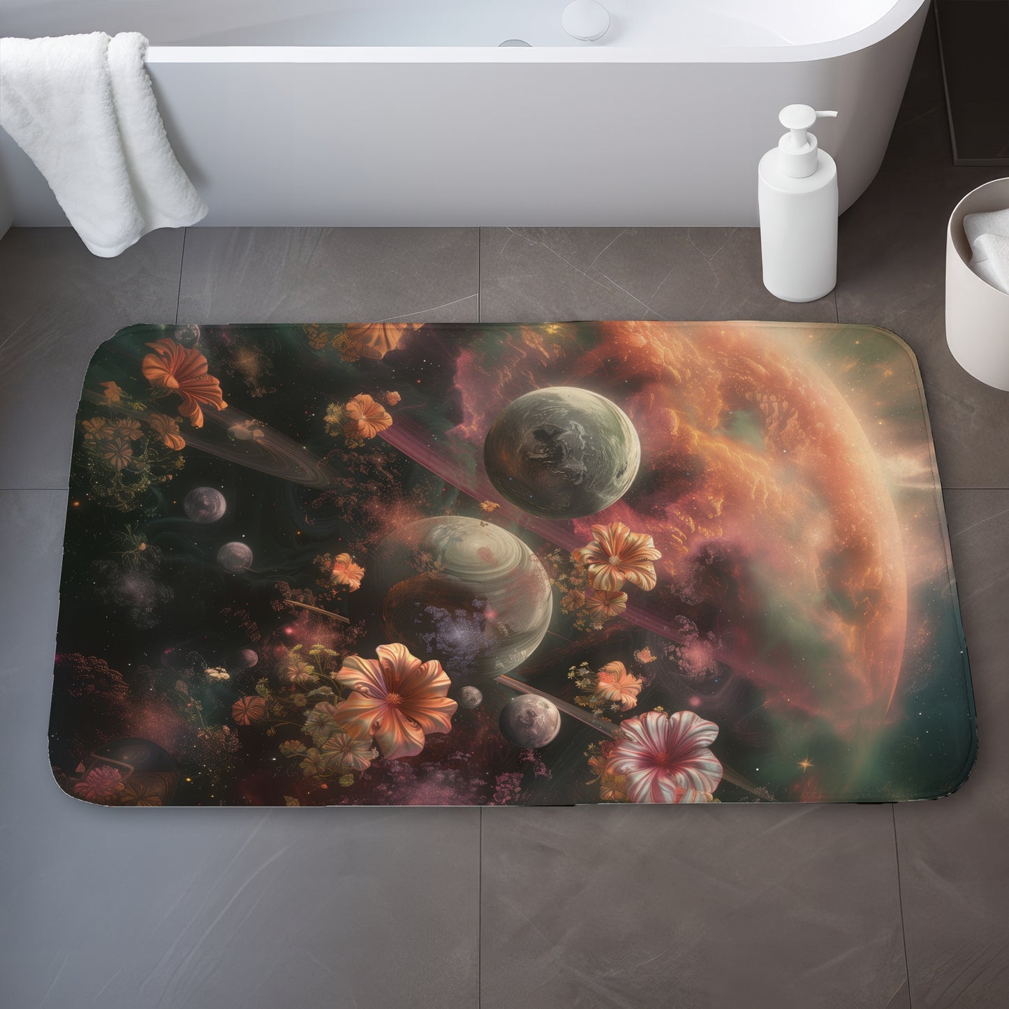 Capturing light - 17"x24" Bath mat