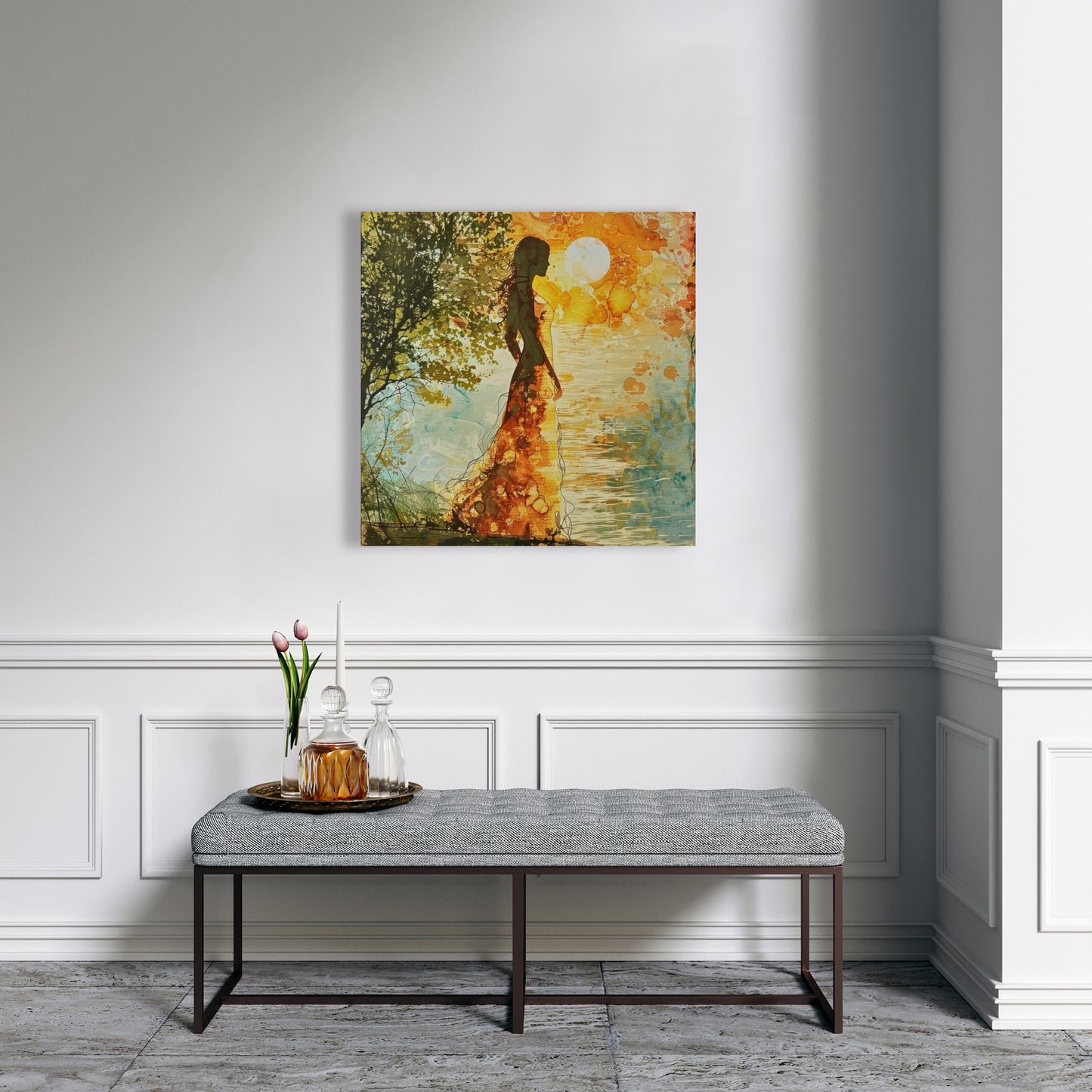Peaceful sun - 32"x32" Canvas