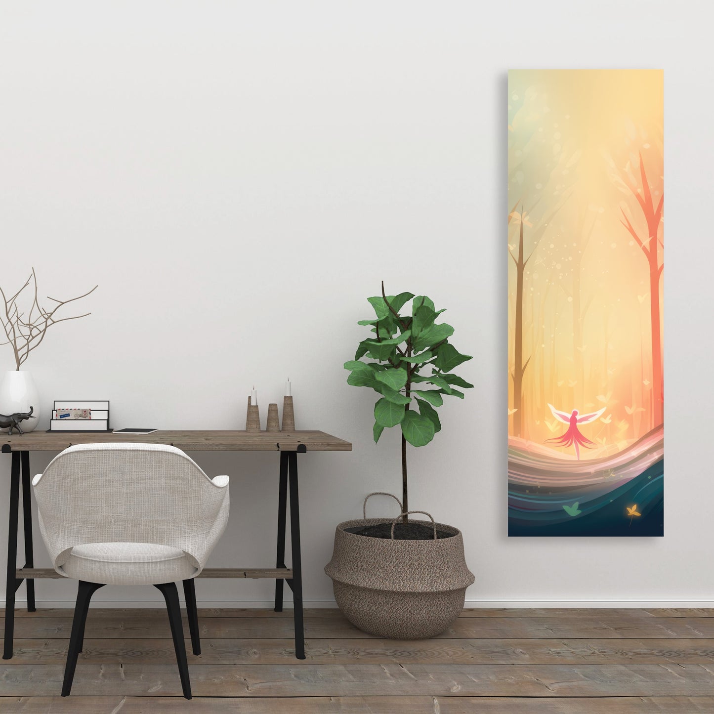 Enchanted Yellow Canvas | Vibrant Home Decor Artwork